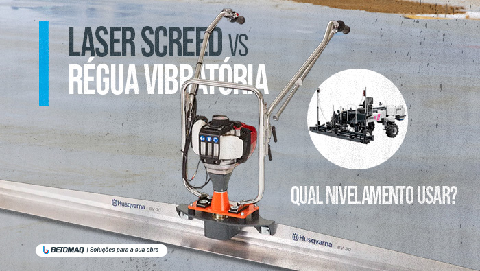 Laser Screed vs régua vibratória: qual nivelamento usar?