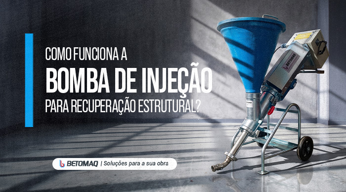Arte sobre bomba de injeção para recuperação estrutural